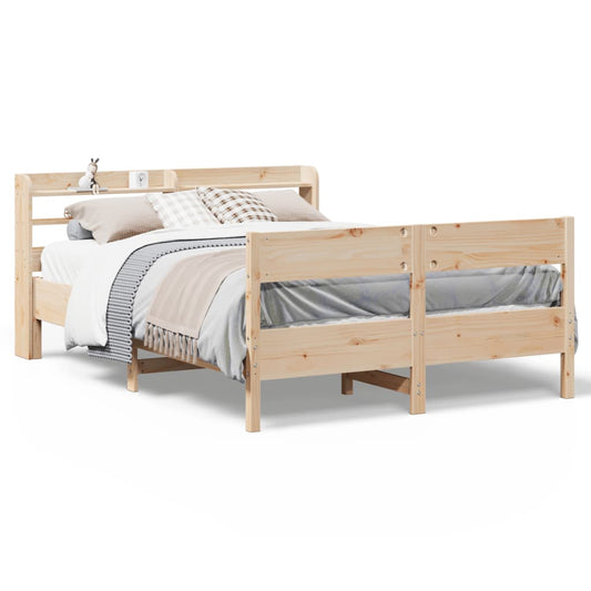 Bed Frame without Mattress 150x200 cm King Size Solid Wood Pine Bed Frame without Mattress 150x200 cm King Size Solid Wood Pine