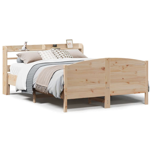 Bed Frame without Mattress 150x200 cm King Size Solid Wood Pine Bed Frame without Mattress 150x200 cm King Size Solid Wood Pine