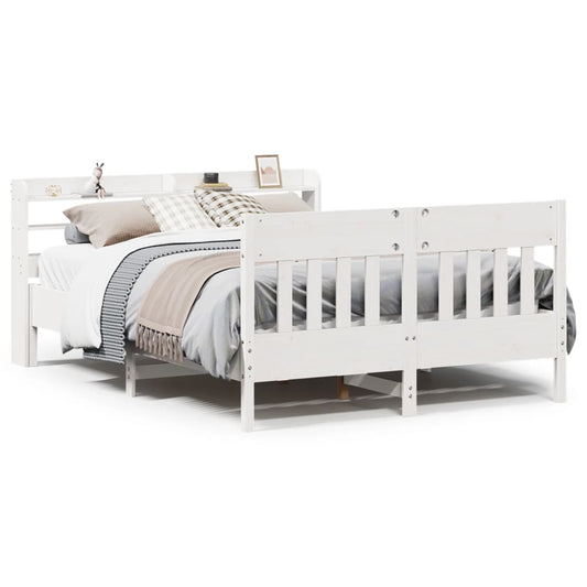 Bed Frame without Mattress White 120x190 cm Small Double Solid Wood Pine Bed Frame without Mattress White 120x190 cm Small Double Solid Wood Pine