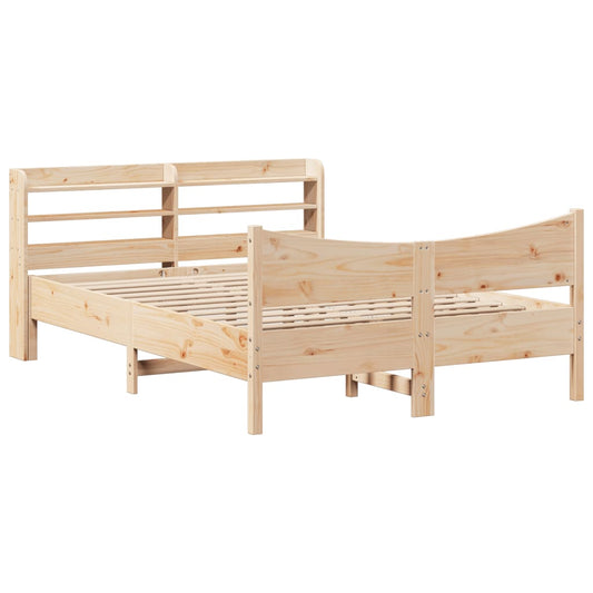 Bed Frame with Headboard 150x200 cm King Size Solid Wood Pine Bed Frame with Headboard 150x200 cm King Size Solid Wood Pine