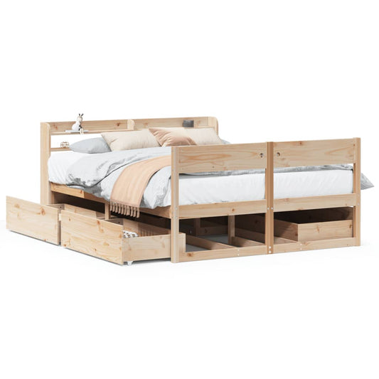 Bed Frame without Mattress 160x200 cm Solid Wood Pine Bed Frame without Mattress 160x200 cm Solid Wood Pine
