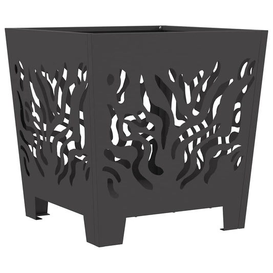 Fire Pit Black 40 x 40 x 40 cm Steel Fire Pit Black 40 x 40 x 40 cm Steel