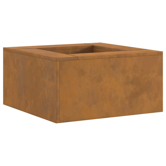Fire Pit Brown 60 x 60 x 30 cm Steel Fire Pit Brown 60 x 60 x 30 cm Steel