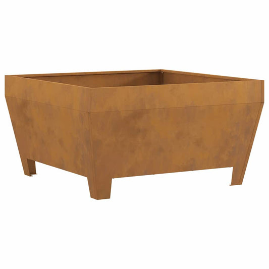 Fire Pit Brown 80 x 80 x 43 cm Steel Fire Pit Brown 80 x 80 x 43 cm Steel