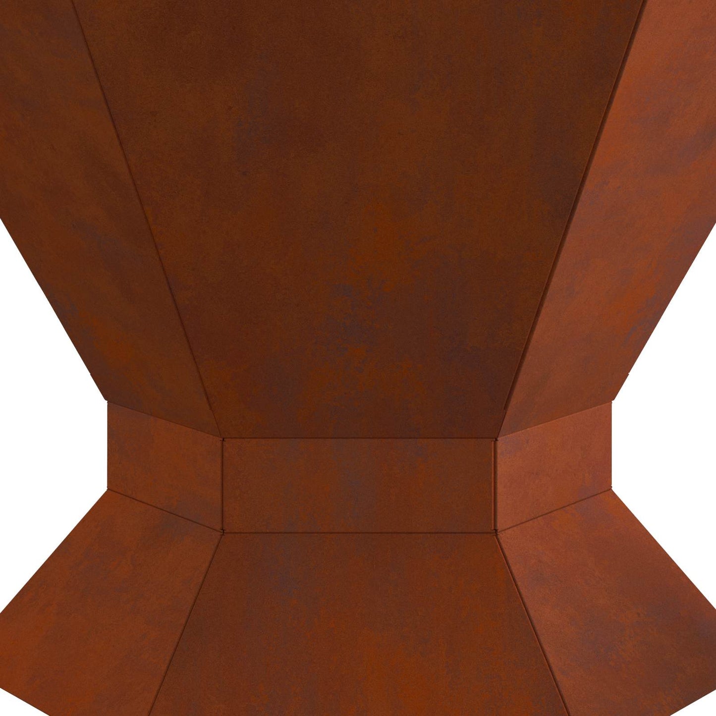 Fire Pit Brown 50 x 50 x 40 cm Weathering Steel