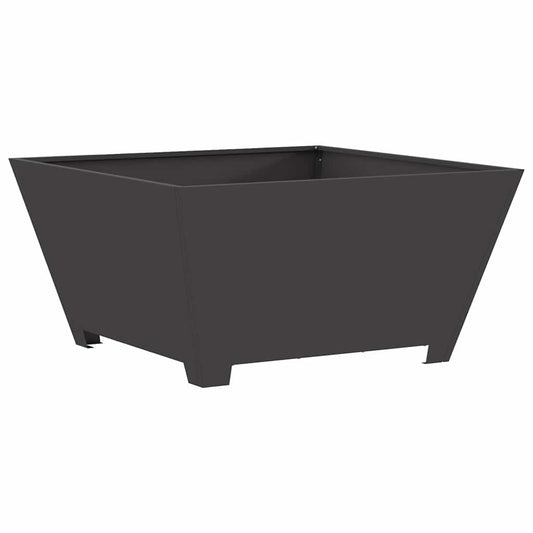 Fire Pit Black 80 x 80 x 40 cm Steel Fire Pit Black 80 x 80 x 40 cm Steel