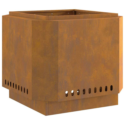 Smokeless Fire Pit Brown 58 x 58 x 51 cm Steel Smokeless Fire Pit Brown 58 x 58 x 51 cm Steel