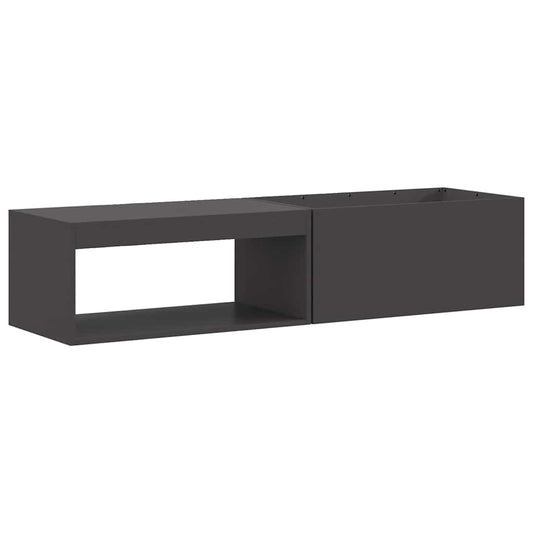 Fire Pit Black 160 x 45 x 35 cm Steel Fire Pit Black 160 x 45 x 35 cm Steel