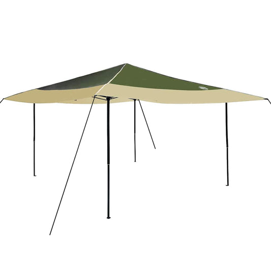 Canopy Tent 395 x 395 x 251 cm Green Fabric Canopy Tent 395 x 395 x 251 cm Green Fabric