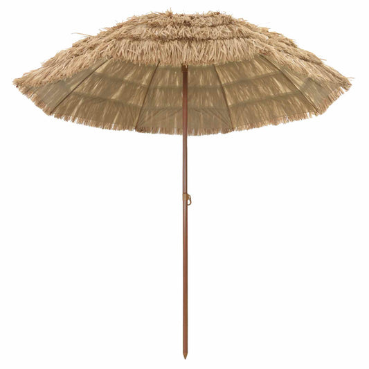 Beach Parasol 205 x 205 x 210 cm Polyester and Steel Natural Beach Parasol 205 x 205 x 210 cm Polyester and Steel Natural