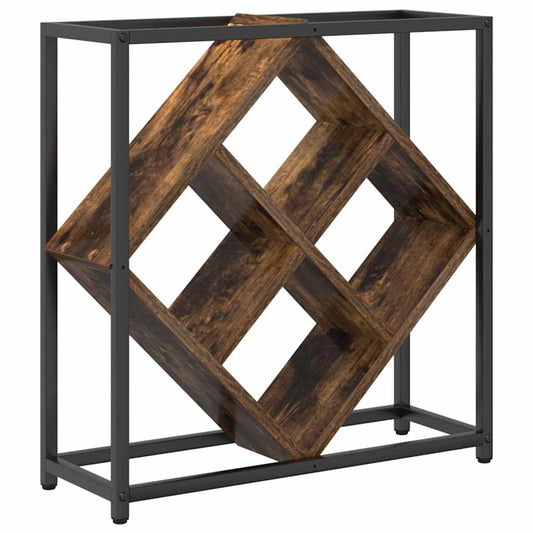 Wine Rack 16 bottles Engineered Wood Smoked Oak Wine Rack 16 bottles Engineered Wood Smoked Oak