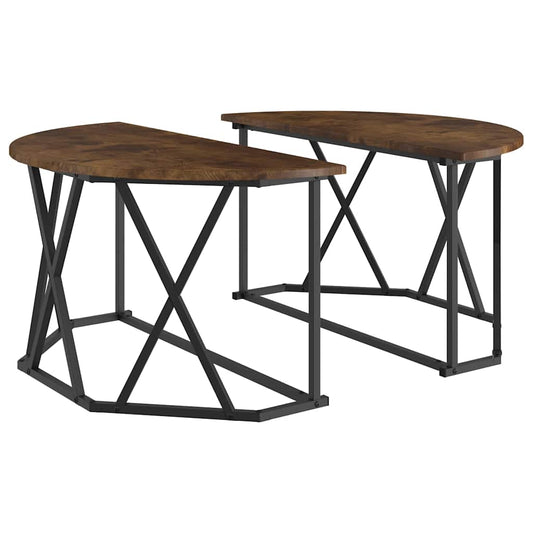 Coffee Table Smoked Oak 80 x 80 x 42 cm Coffee Table Smoked Oak 80 x 80 x 42 cm