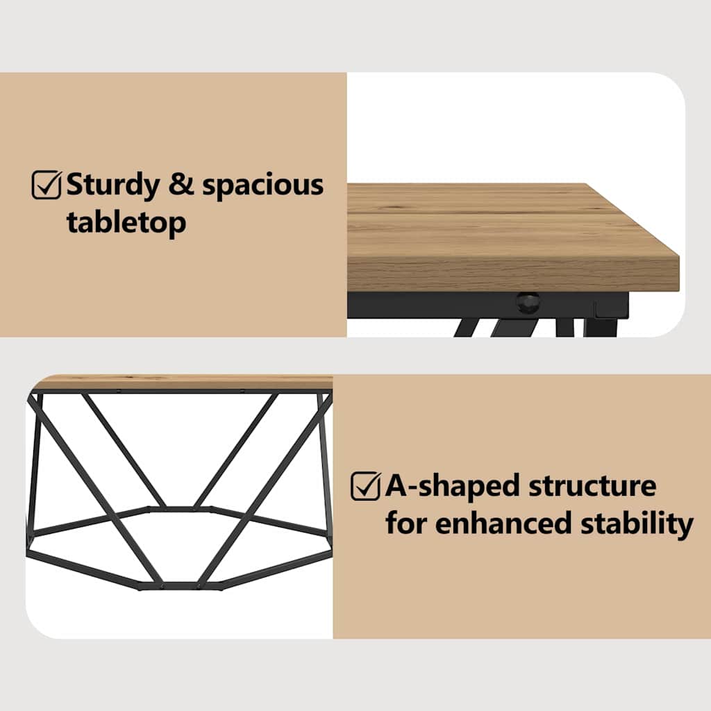 Coffee Table Artisan Oak 80 x 80 x 45 cm