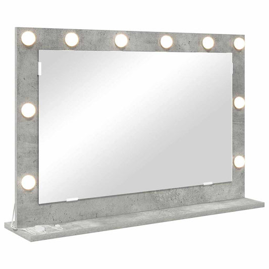 Vanity Mirror Concrete Grey 80 x 55 x 18 cm Rectangular Vanity Mirror Concrete Grey 80 x 55 x 18 cm Rectangular