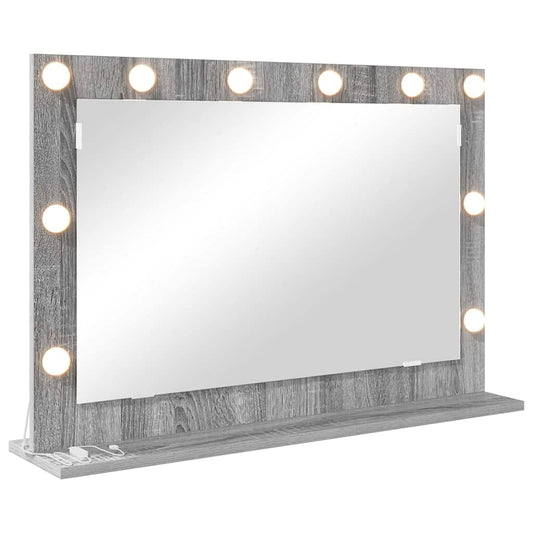 Vanity Mirror Rectangular Grey Sonoma 80 x 55 x 18 cm Vanity Mirror Rectangular Grey Sonoma 80 x 55 x 18 cm