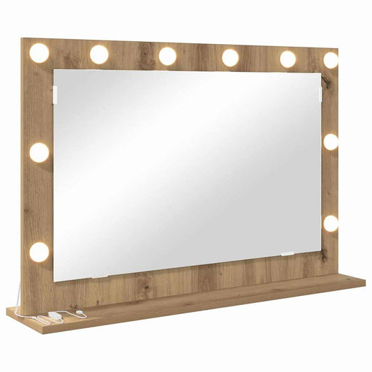 Vanity Mirror Rectangular Artisan Oak 80 x 55 x 18 cm Vanity Mirror Rectangular Artisan Oak 80 x 55 x 18 cm