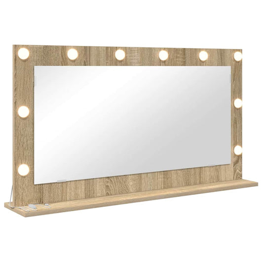 Vanity Mirror Rectangular Sonoma Oak 100 x 55 x 18 cm Vanity Mirror Rectangular Sonoma Oak 100 x 55 x 18 cm