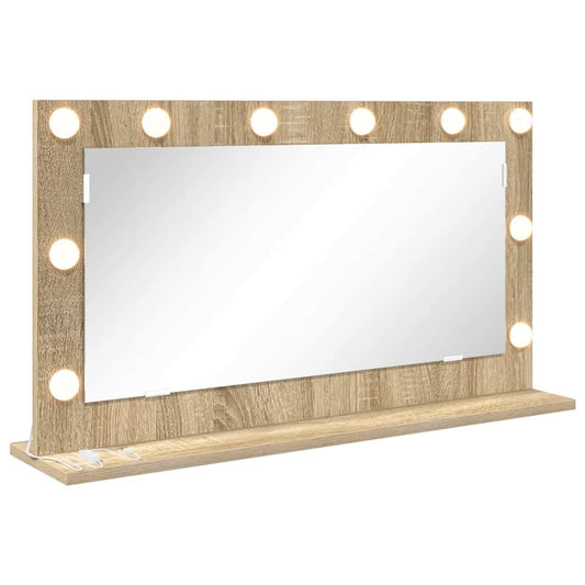 Vanity Mirror Rectangular Sonoma Oak 80 x 45 x 18 cm Vanity Mirror Rectangular Sonoma Oak 80 x 45 x 18 cm