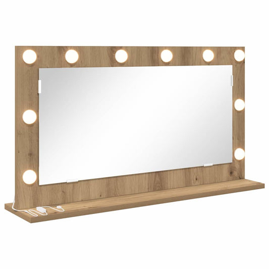 Vanity Mirror Rectangular Artisan Oak 80 x 45 x 18 cm Vanity Mirror Rectangular Artisan Oak 80 x 45 x 18 cm