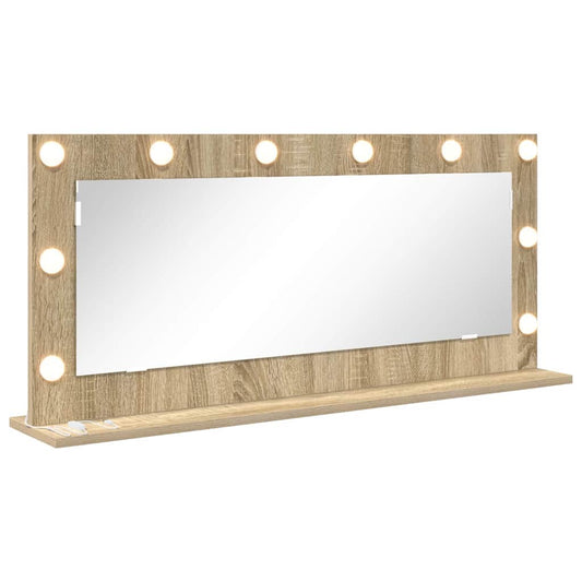 Vanity Mirror Rectangular Sonoma Oak 100 x 45 x 18 cm Vanity Mirror Rectangular Sonoma Oak 100 x 45 x 18 cm