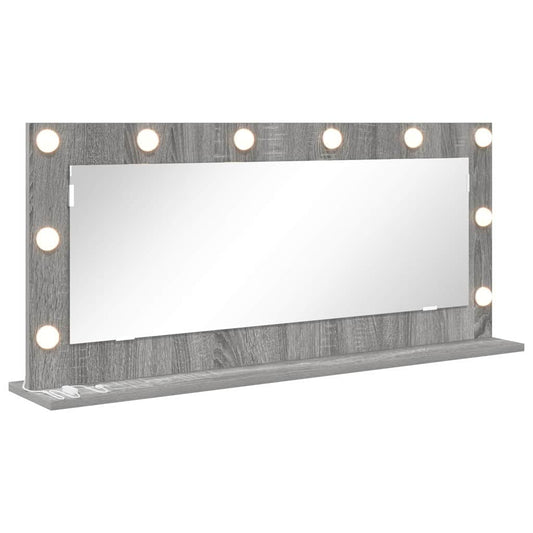 Vanity Mirror Rectangular Grey Sonoma 100 x 45 x 18 cm Vanity Mirror Rectangular Grey Sonoma 100 x 45 x 18 cm