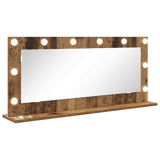 Vanity Mirror Rectangular with Mirror Old Wood 100 x 45 x 18 cm Vanity Mirror Rectangular with Mirror Old Wood 100 x 45 x 18 cm