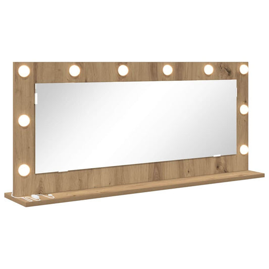 Vanity Mirror Rectangular Artisan Oak 100 x 45 x 18 cm Vanity Mirror Rectangular Artisan Oak 100 x 45 x 18 cm