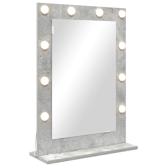 Vanity Mirror Concrete Grey 70 x 50 x 18 cm Rectangular Vanity Mirror Concrete Grey 70 x 50 x 18 cm Rectangular