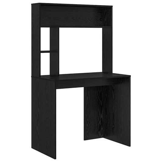 Desk Black Oak 91 x 50 x 149 cm Engineered Wood Desk Black Oak 91 x 50 x 149 cm Engineered Wood