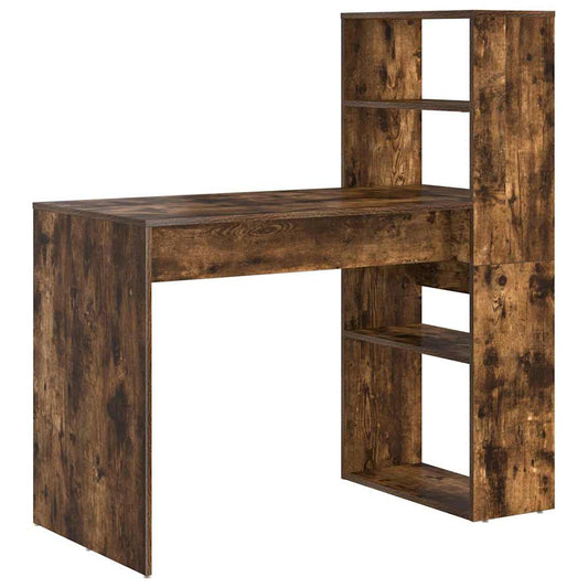 Desk Smoked Oak Engineered Wood 113 x 54 x 120 cm Desk Smoked Oak Engineered Wood 113 x 54 x 120 cm