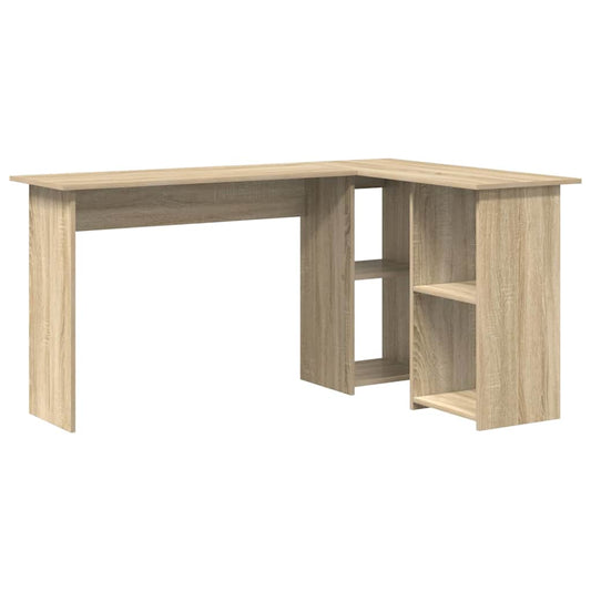 Desk with Shelf Sonoma Oak 142 x 102 x 73 cm Engineered Wood Desk with Shelf Sonoma Oak 142 x 102 x 73 cm Engineered Wood