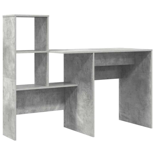 Desk Concrete Grey 131.5 x 50 x 106.5 cm Engineered Wood Desk Concrete Grey 131.5 x 50 x 106.5 cm Engineered Wood