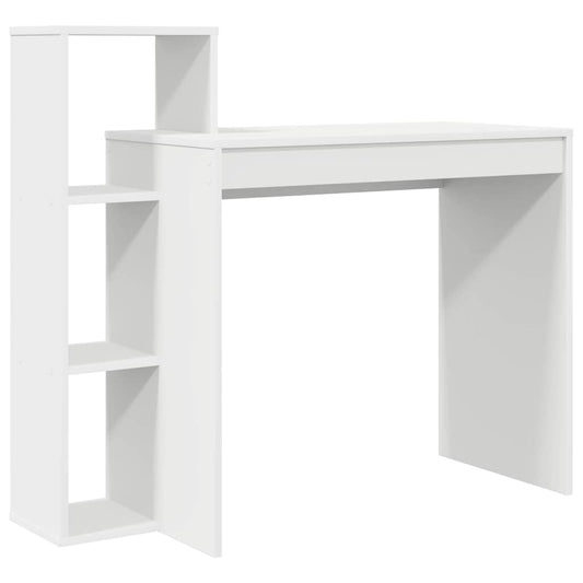 Desk with Shelf White 100 x 40 x 90 cm Engineered Wood Desk with Shelf White 100 x 40 x 90 cm Engineered Wood