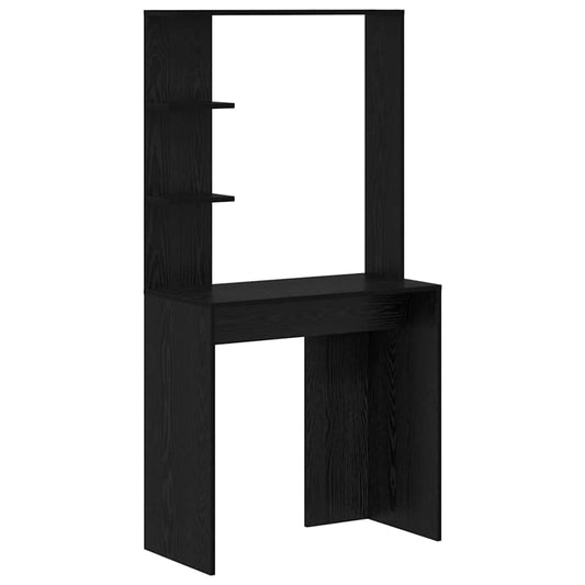Desk Black Oak Engineered Wood 78.5 x 37 x 154.5 cm Desk Black Oak Engineered Wood 78.5 x 37 x 154.5 cm