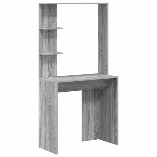 Desk Grey Sonoma Engineered Wood 78.5 x 37 x 154.5 cm Desk Grey Sonoma Engineered Wood 78.5 x 37 x 154.5 cm