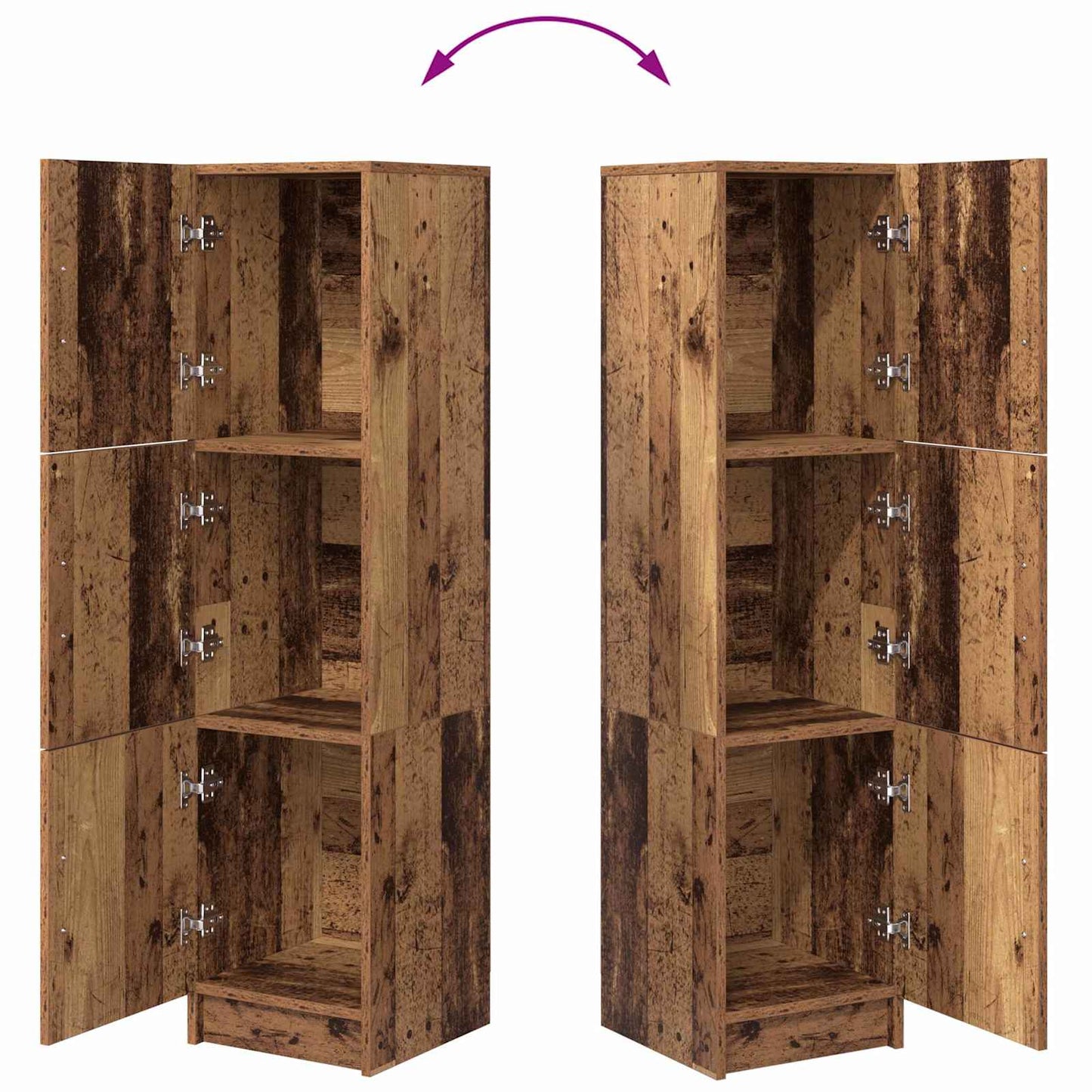 Highboard Old Wood 31.5 x 32 x 122.5 cm