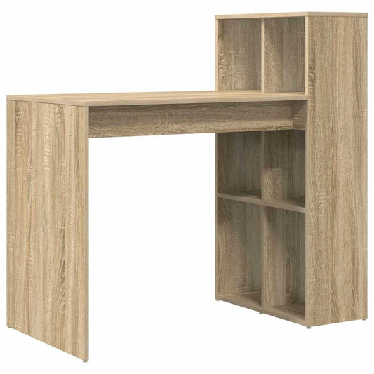 Desk with Shelf Sonoma Oak 108 x 55 x 103.5 cm Engineered Wood Desk with Shelf Sonoma Oak 108 x 55 x 103.5 cm Engineered Wood