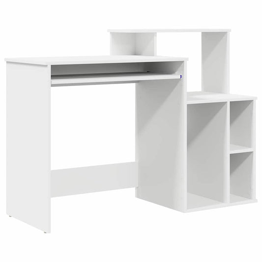 Desk with Drawer White 120.5 x 44 x 88.5 cm Engineered Wood Desk with Drawer White 120.5 x 44 x 88.5 cm Engineered Wood