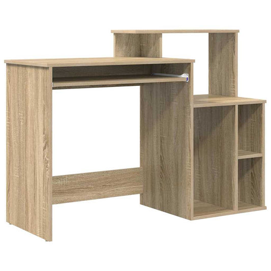 Desk with Shelf Sonoma Oak 120.5 x 44 x 88.5 cm Engineered Wood Desk with Shelf Sonoma Oak 120.5 x 44 x 88.5 cm Engineered Wood