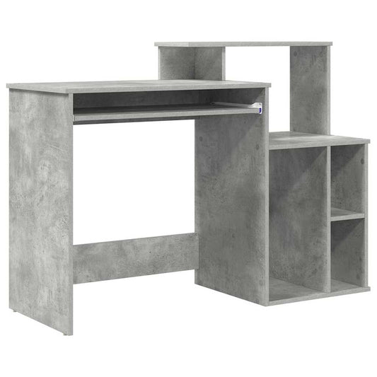 Desk Concrete Grey 120.5 x 44 x 88.5 cm Engineered Wood Desk Concrete Grey 120.5 x 44 x 88.5 cm Engineered Wood