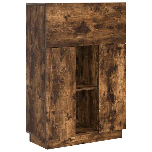 Desk Smoked Oak 71.5 x 31.5 x 106.5 cm Engineered Wood Desk Smoked Oak 71.5 x 31.5 x 106.5 cm Engineered Wood