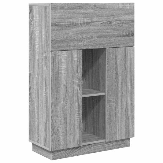 Desk Grey Sonoma Engineered Wood 71.5 x 31.5 x 106.5 cm Desk Grey Sonoma Engineered Wood 71.5 x 31.5 x 106.5 cm