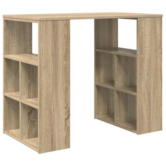 Desk with Shelf Sonoma Oak 90 x 50 x 75 cm Engineered Wood Desk with Shelf Sonoma Oak 90 x 50 x 75 cm Engineered Wood