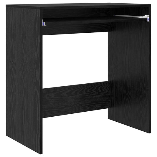 Desk with Drawer Black Oak 77.5 x 43 x 79 cm Engineered Wood Desk with Drawer Black Oak 77.5 x 43 x 79 cm Engineered Wood