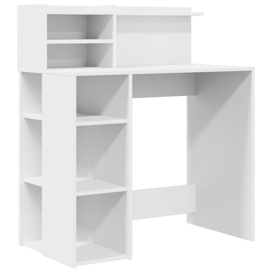 Desk White Engineered Wood 90 x 48 x 101.5 cm Desk White Engineered Wood 90 x 48 x 101.5 cm