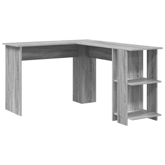 Corner Desk Grey Sonoma 140 x 113.5 x 75 cm Engineered Wood Corner Desk Grey Sonoma 140 x 113.5 x 75 cm Engineered Wood
