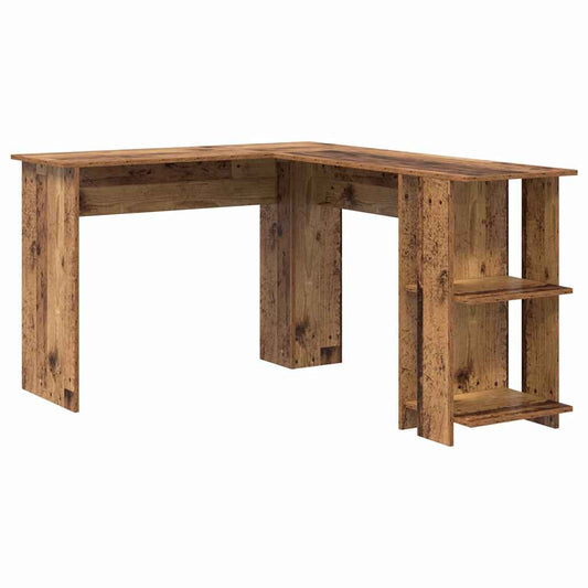 Corner Desk Old Wood 140 x 113.5 x 75 cm Engineered Wood Corner Desk Old Wood 140 x 113.5 x 75 cm Engineered Wood