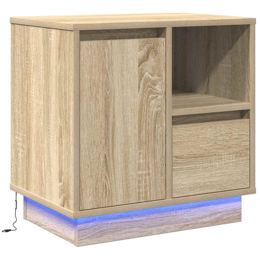 Bedside Cabinet Sonoma Oak 50 x 34.5 x 50 cm Engineered wood Bedside Cabinet Sonoma Oak 50 x 34.5 x 50 cm Engineered wood