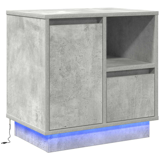 Bedside Cabinet Concrete Grey 50 x 34.5 x 50 cm Engineered wood Bedside Cabinet Concrete Grey 50 x 34.5 x 50 cm Engineered wood