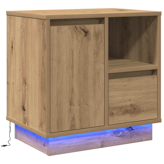 Bedside Cabinet Artisan Oak 50 x 34.5 x 50 cm Engineered wood Bedside Cabinet Artisan Oak 50 x 34.5 x 50 cm Engineered wood